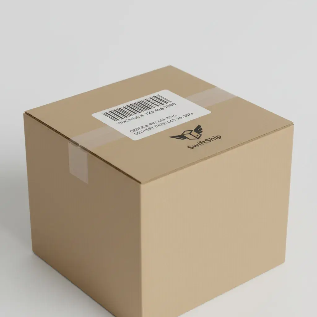 Pan-India Doorstep Delivery - SwiftShip cardboard box